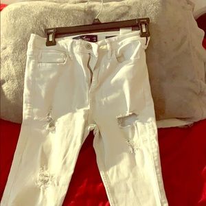 Hollister white denim